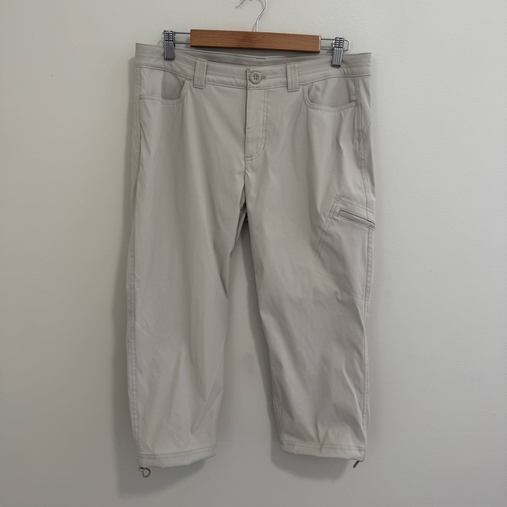 Eddie Bauer Cream Crop Pants